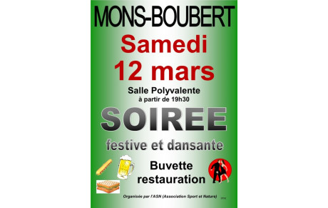 Soirée festive et dansante samedi 12 mars 2016