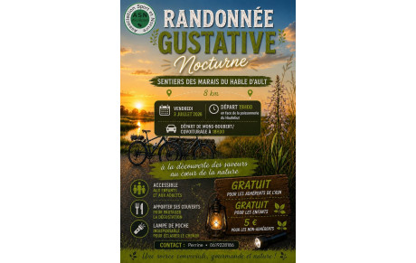 Randonnée nocturne et gustative 3-07-26